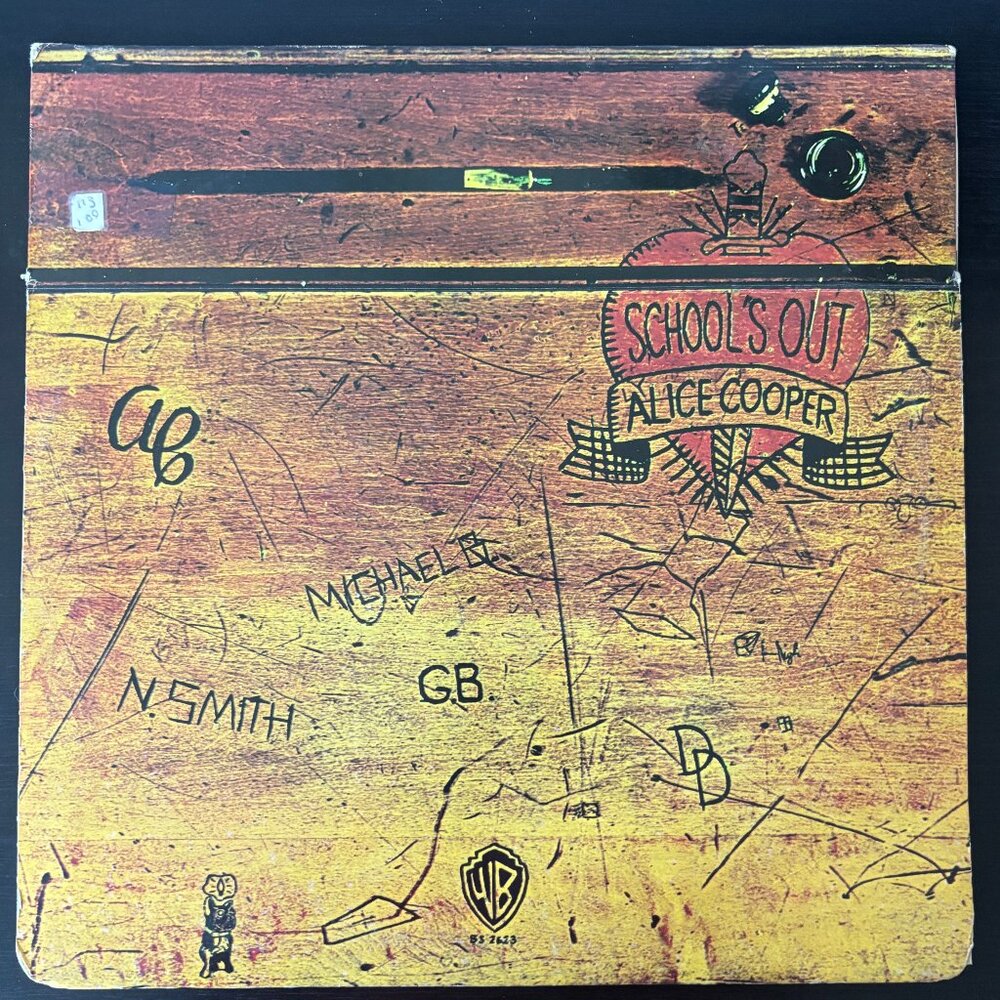 Alice Cooper – School's Out - 1972 Warner Bros. Hard Rock Vinyl LP Vinyl Record